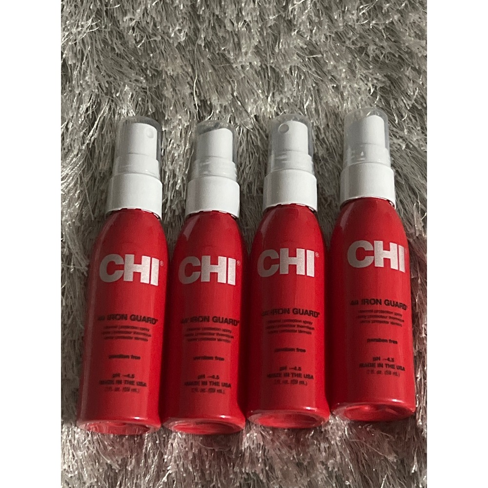 Lot of‎ 4 CHI 44 Iron Guard Thermal Protection Spray Travel Size 2 fl oz Each